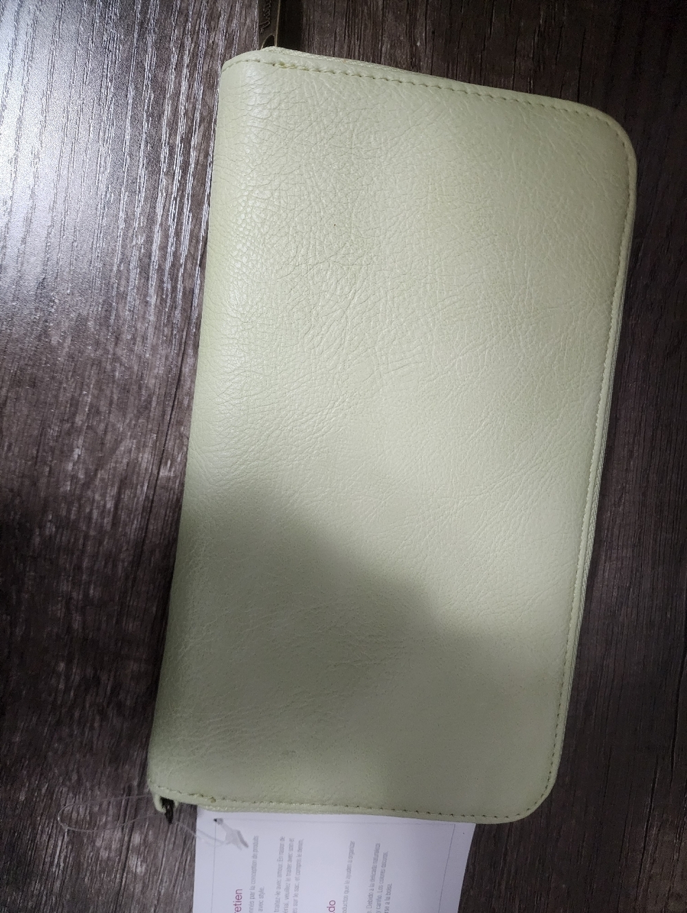 All About The Benjamina Lime Zip Wallet
